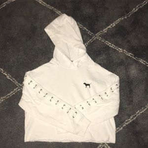 Victoria’s Secret pink cropped hoodie